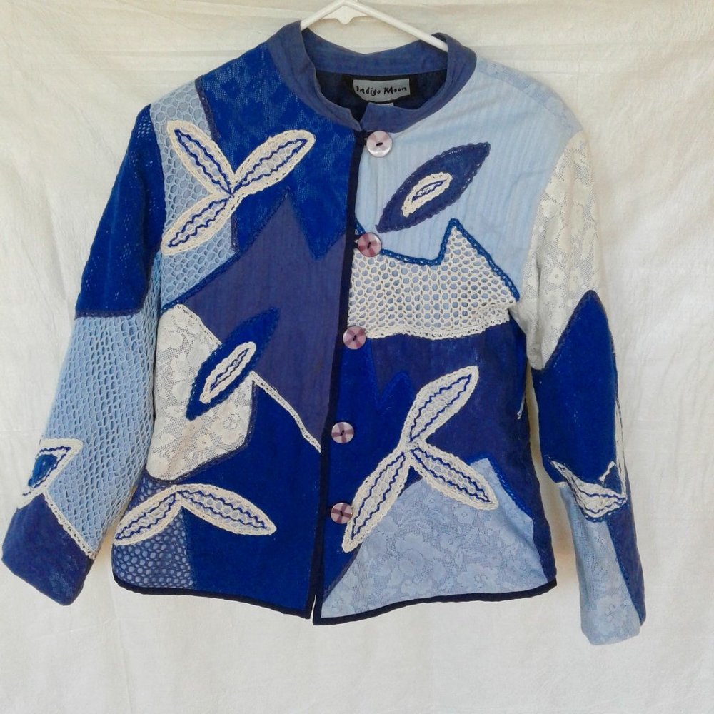 Womens med.jacket INDIGO MOON brand button front